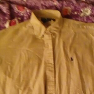 Ralph Lauren Tan Button-Up Shirt
